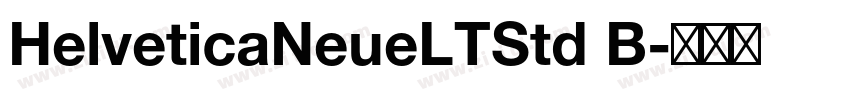 HelveticaNeueLTStd B字体转换